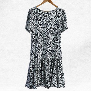 Vintage SL Starlo Fashions Black White Polka Dress